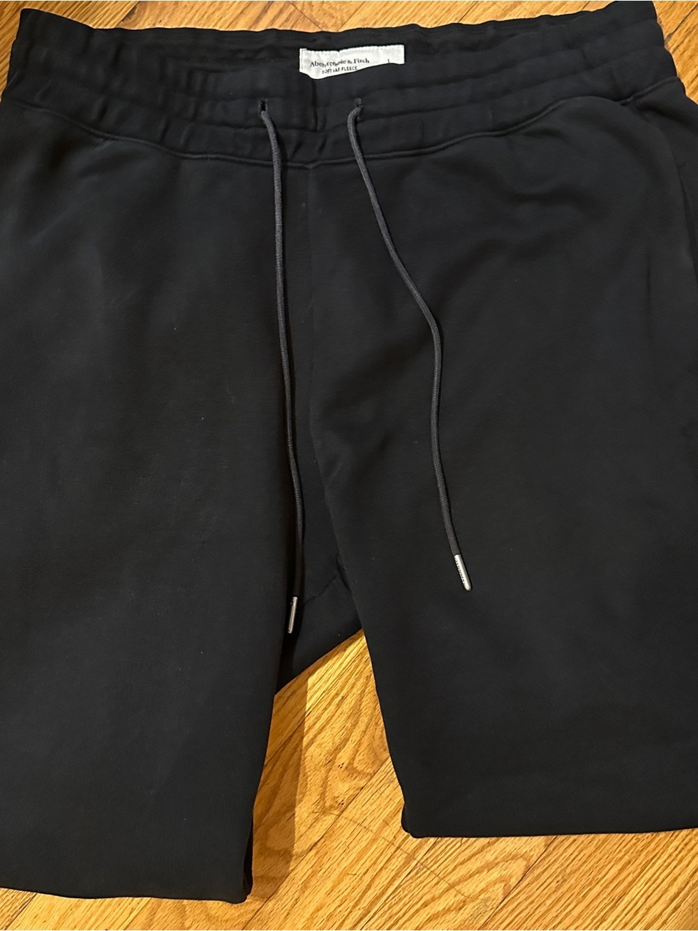 Abercrombie & Fitch Black Men's Drawstring Joggers - Large